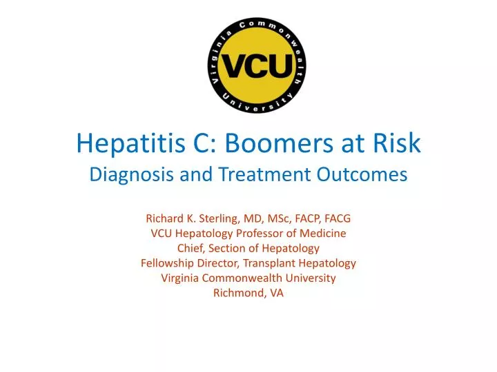 hepatitis c boomers at risk diagnosis and treatment outcomes