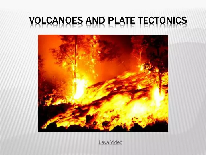 volcanoes and plate tectonics