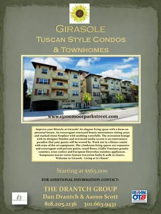 Tuscan Style Condos &amp; Townhomes