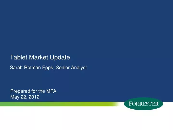 tablet market update