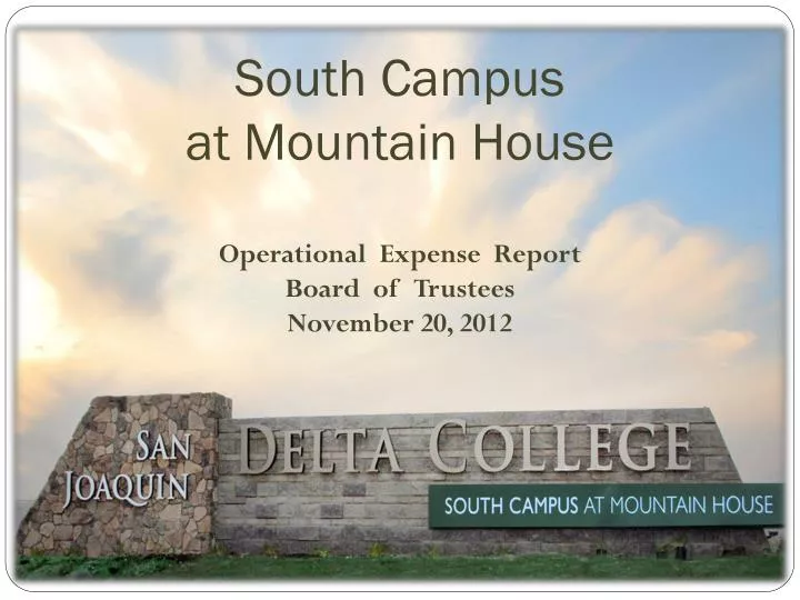 south campus at mountain house