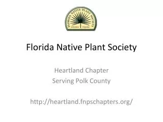 Florida Native Plant Society