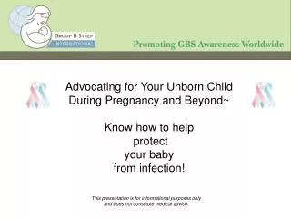 Advocating for Your Unborn Child During Pregnancy and Beyond~ Know how to help protect your baby f rom infection!