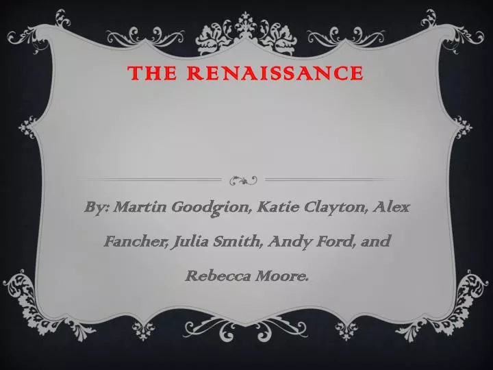 the renaissance