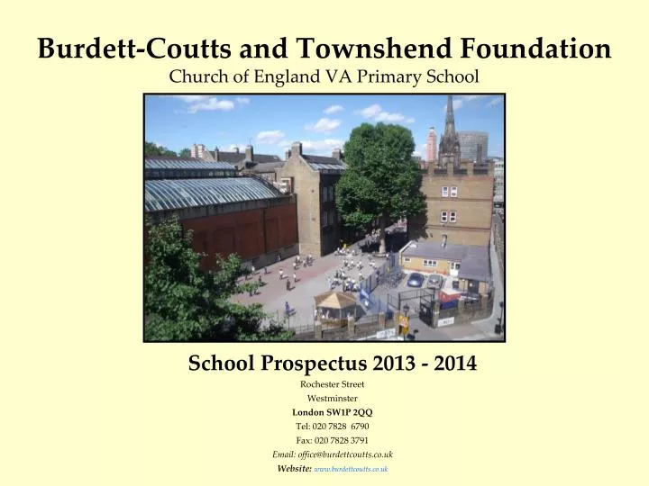 burdett coutts and townshend foundation church of england va primary school