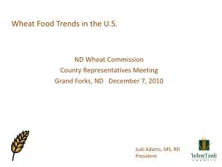Wheat Food Trends in the U.S.