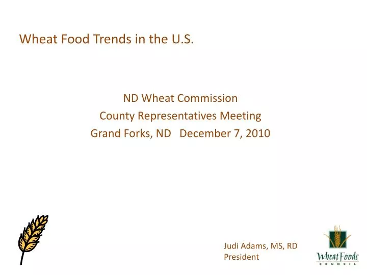 wheat food trends in the u s