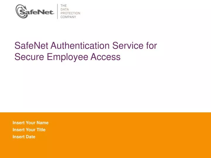 safenet authentication service for secure employee access