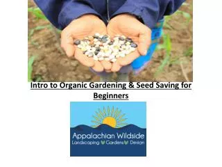 Intro to Organic Gardening &amp; Seed Saving for Beginners