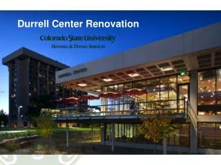 Durrell Center Renovation