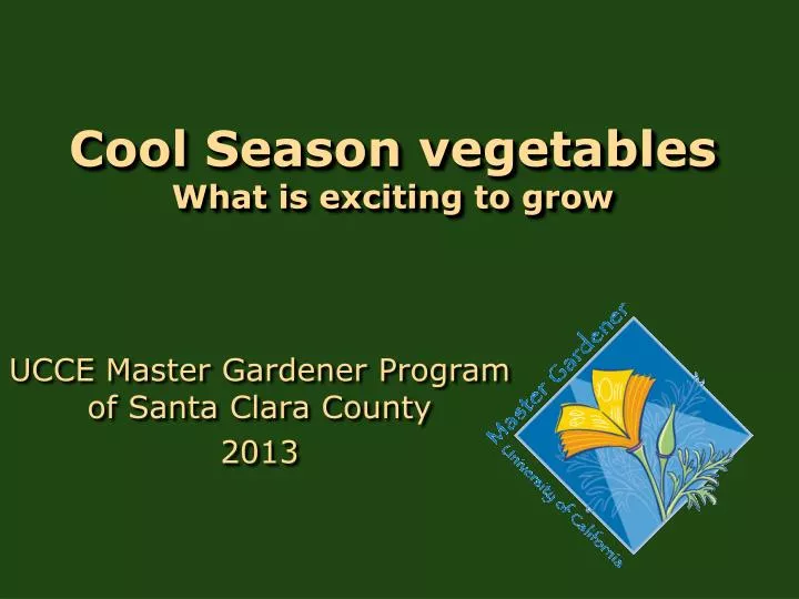 cool season vegetables what is exciting to grow