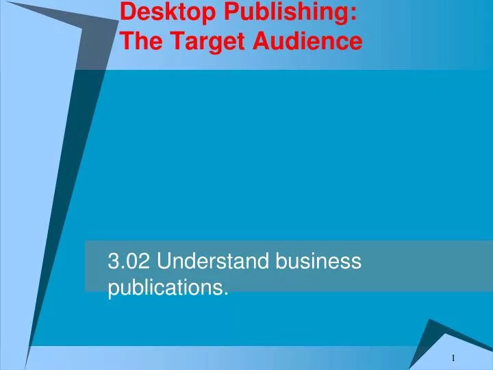 desktop publishing the target audience