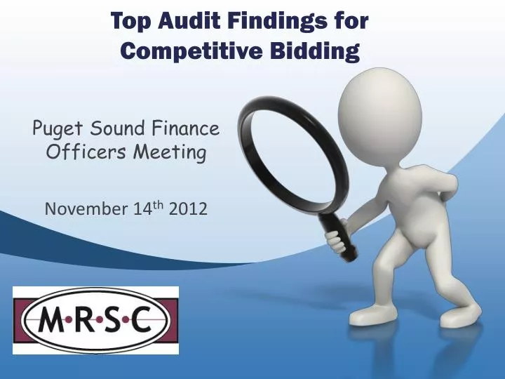 top audit findings for competitive bidding