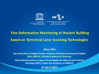 Fine Deformation Monitoring of Ancient Building based on Terrestrial Laser Scanning Technologies