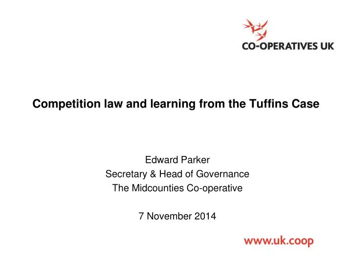 competition law and learning from the tuffins case