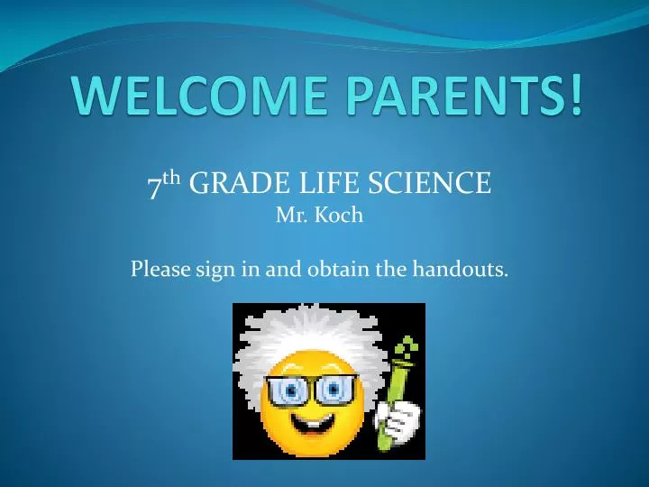 welcome parents