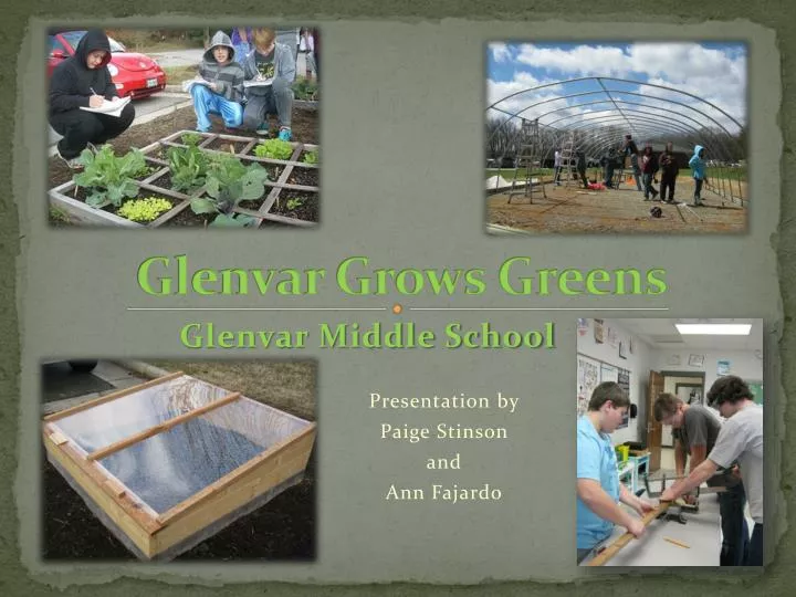 glenvar grows greens