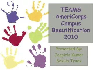 TEAMS AmeriCorps Campus Beautification 2010