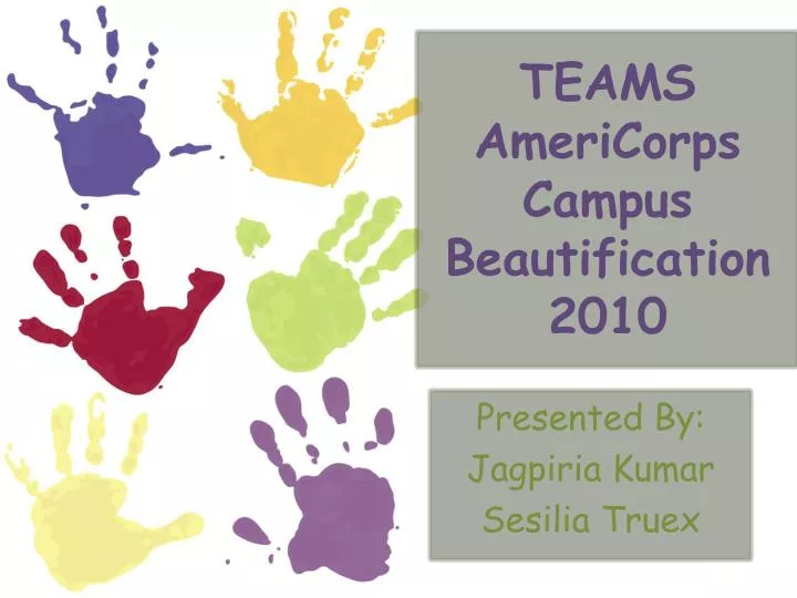 teams americorps campus beautification 2010