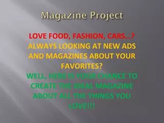 Magazine Project