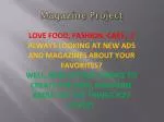 Magazine Project - slide 1