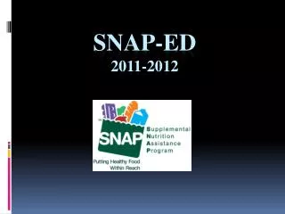 SNAP-Ed 2011-2012