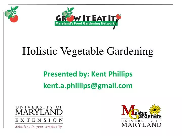 holistic v egetable gardening