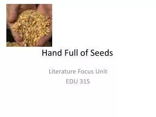Hand Full of Seeds