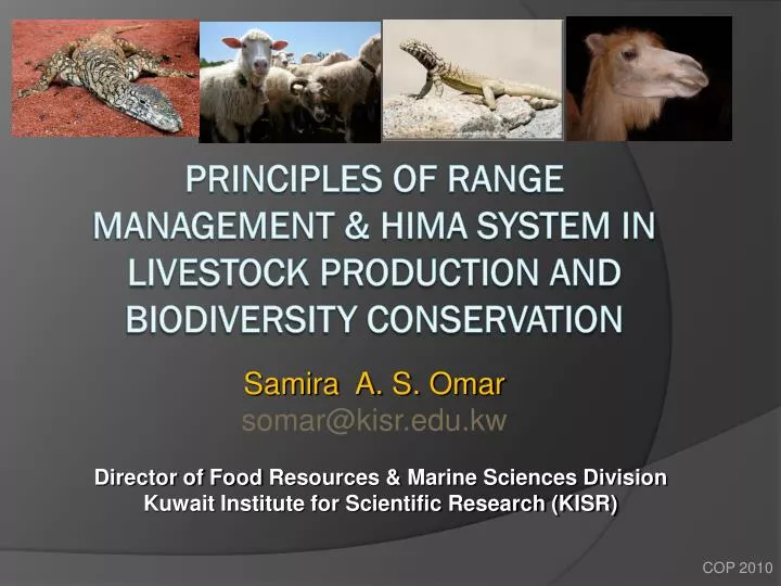 principles of range management hima system in livestock production and biodiversity conservation