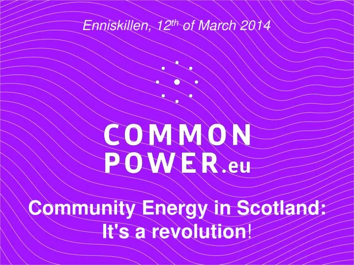 community energy in scotland it s a revolution