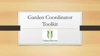 Garden Coordinator Toolkit
