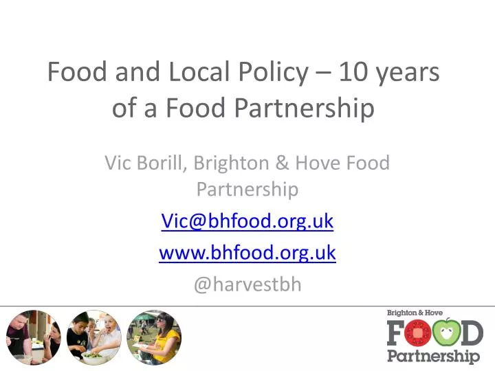 food and local policy 10 years of a food partnership