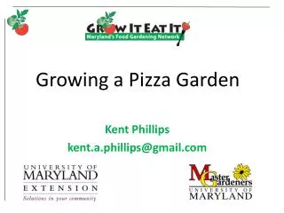 Growing a Pizza Garden