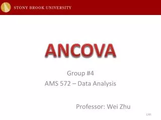 Group #4 AMS 572 – Data Analysis