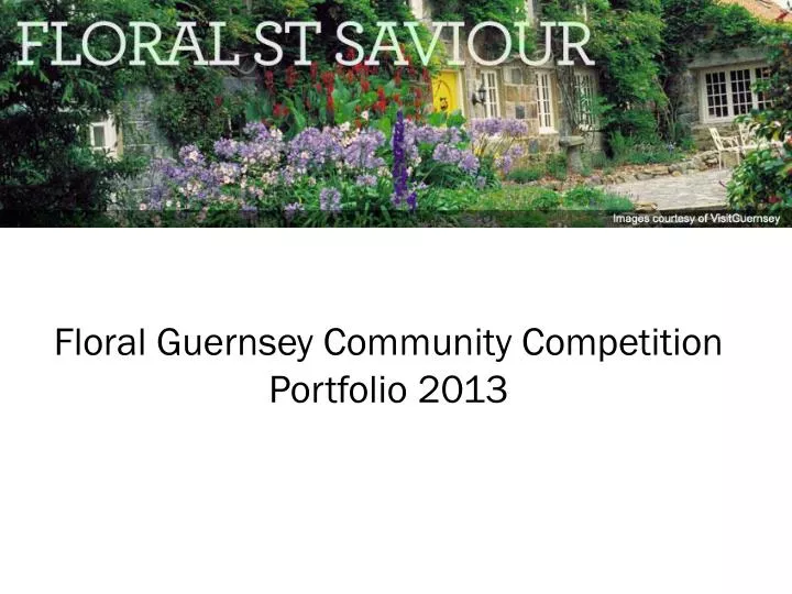 floral guernsey community competition portfolio 2013