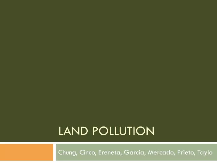 land pollution