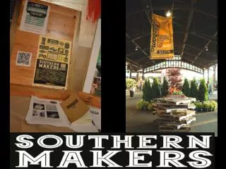 Over 50 volunteers spent the day transforming the train shed for Southern Makers