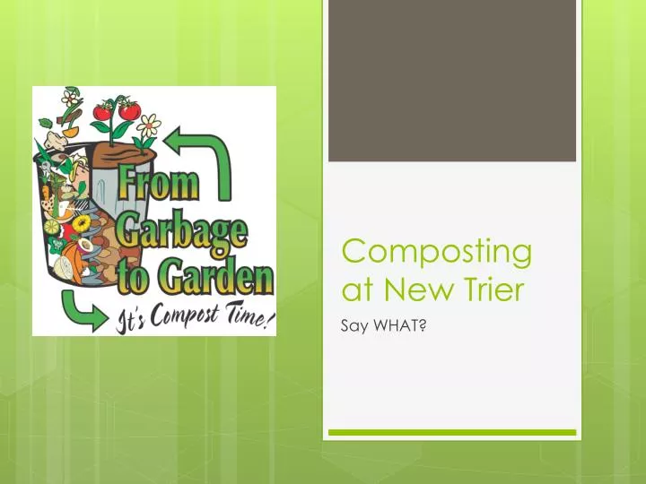 composting at new trier
