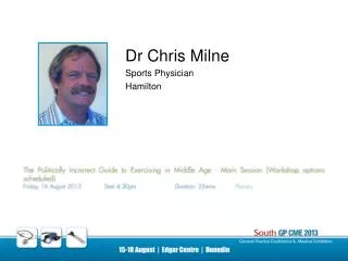 Dr Chris Milne Sports Physician Hamilton