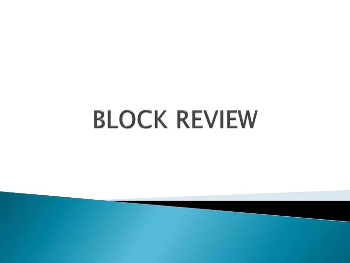 block review