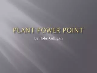 Plant Power P oint