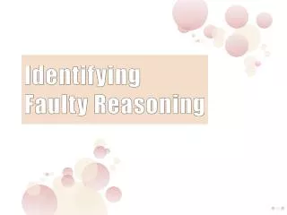 identifying faulty reasoning