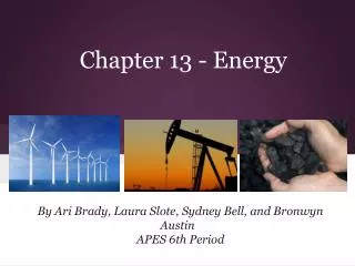Chapter 13 - Energy