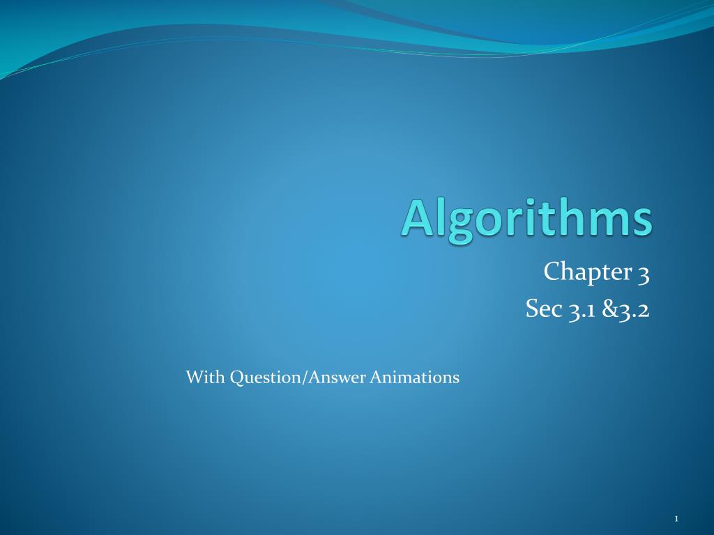 PPT - Algorithms PowerPoint Presentation, free download - ID:1561156
