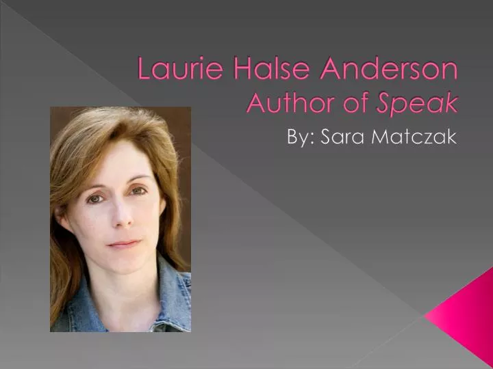 laurie halse anderson author of speak
