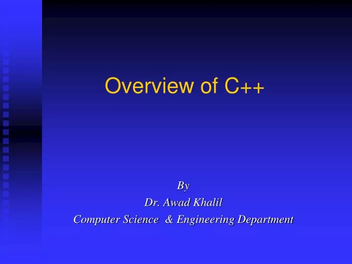 overview of c