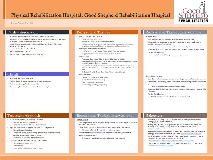 physical rehabilitation hospital good shepherd rehabilitation hospital