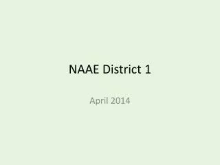 NAAE District 1