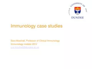 Immunology case studies