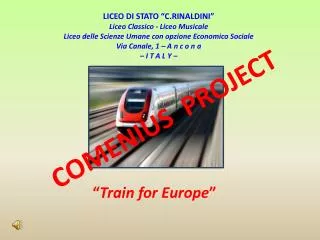 COMENIUS PROJECT